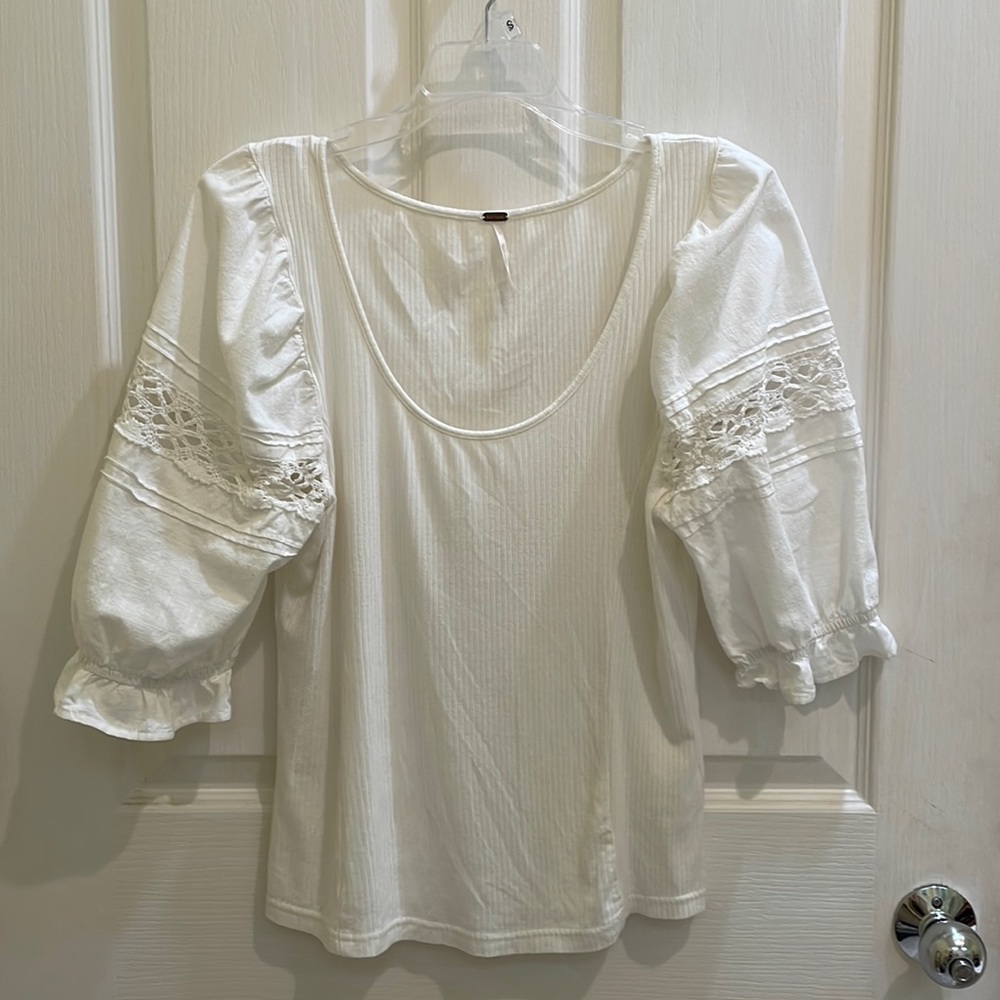 Free people puff sleeve top